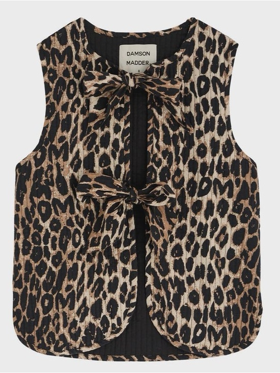 Damson Madder Jackets & Blazers - Damson Madder Tilly Leopard Print Quilted Gilet Vest UK 12 / US 8
